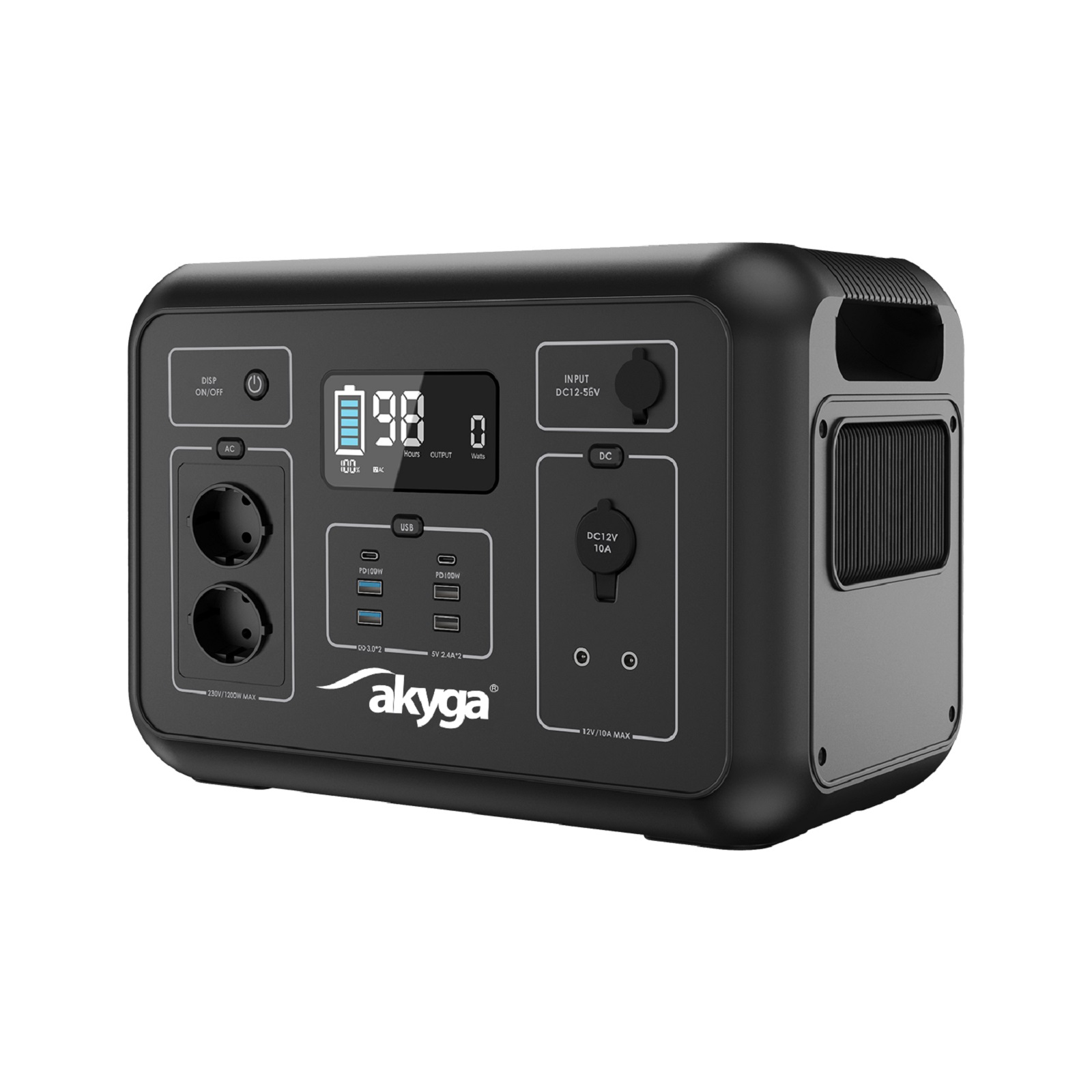 Akyga AK-PS-02 Přenosná nabíjecí stanice 1200W / 1132Wh