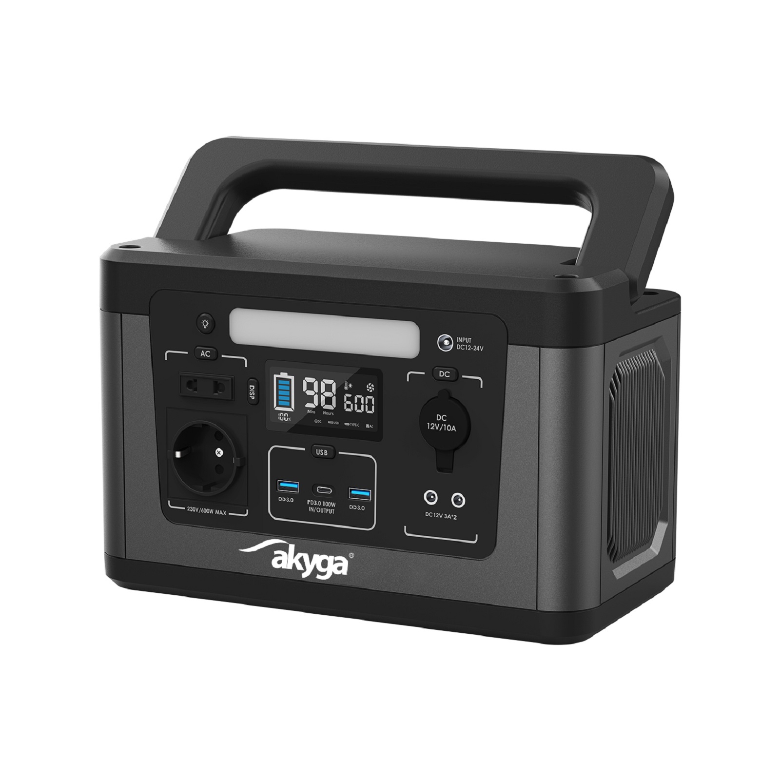 Akyga AK-PS-04 Přenosná nabíjecí stanice 600W / 461Wh