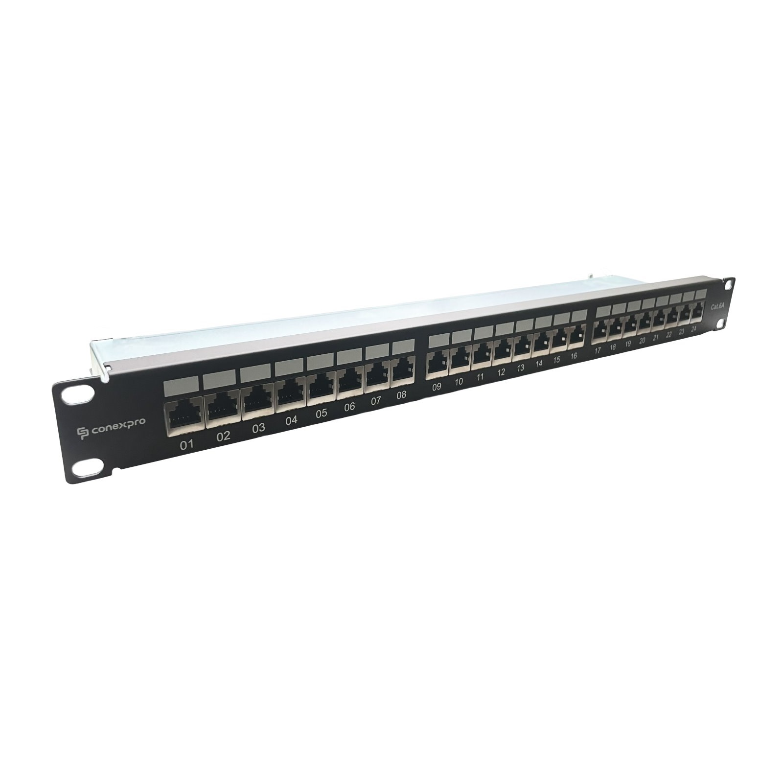 Conexpro 19" patch panel STP, CAT6A, 24 portů, 1U