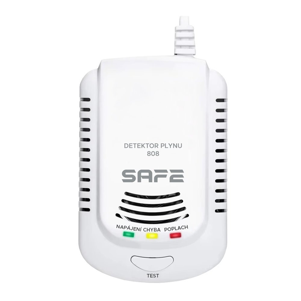 Detektor hořlavých a výbušných plynů SAFE 808 - hlásič zemního plynu