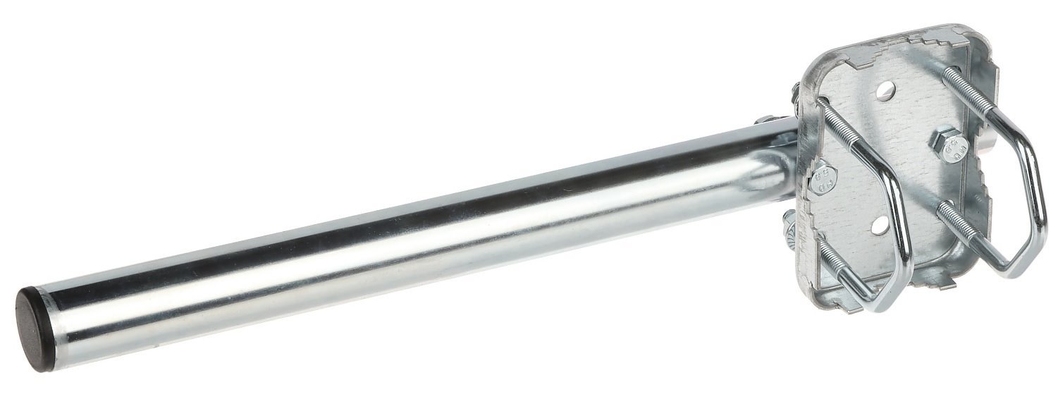 Držák na stožár, svislé i vodorovné uchycení, 40 cm, žárový, p. 30mm, 2x třmen