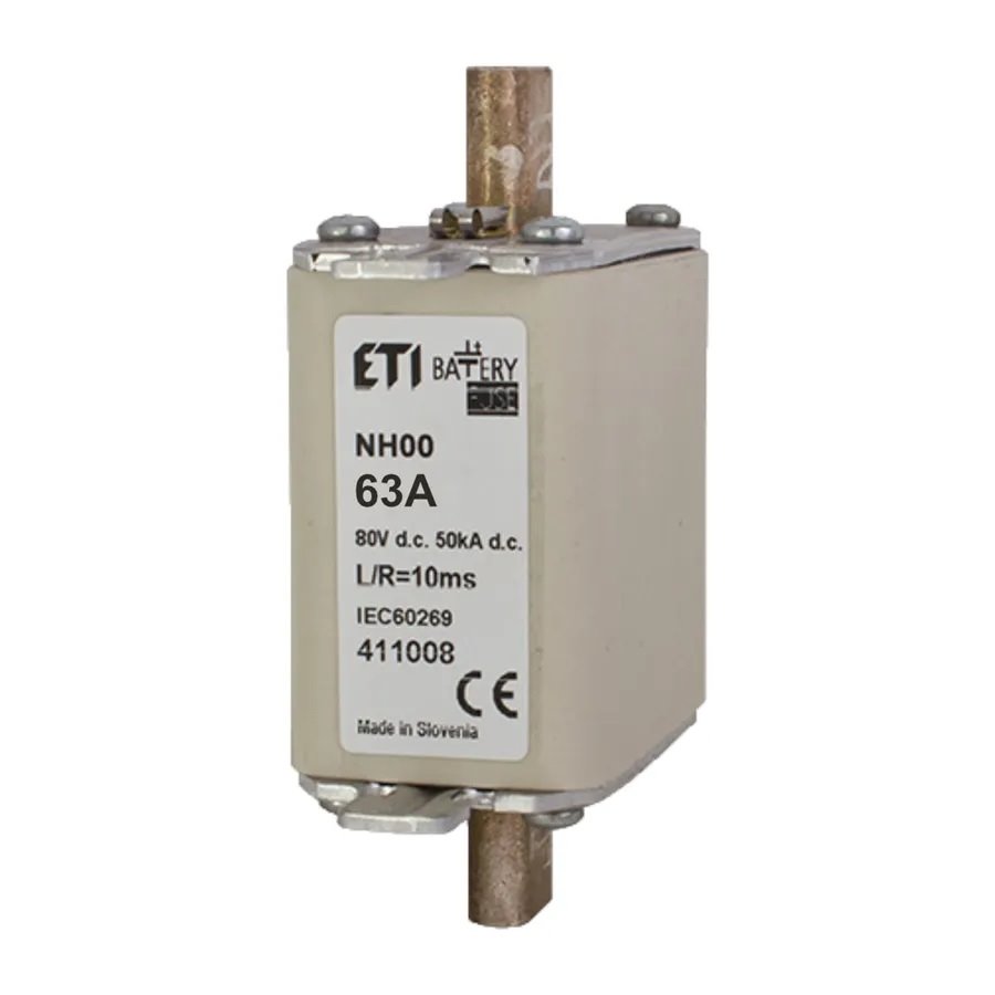 ETI nožová pojistka DC M00 gBat 63A 80V DC