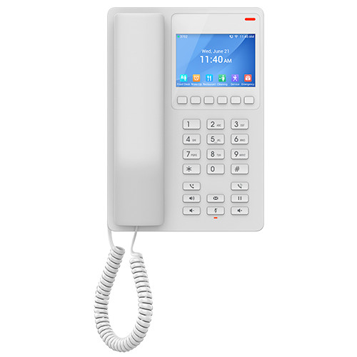 Grandstream GHP630 SIP hotelový telefon s displejem bílý