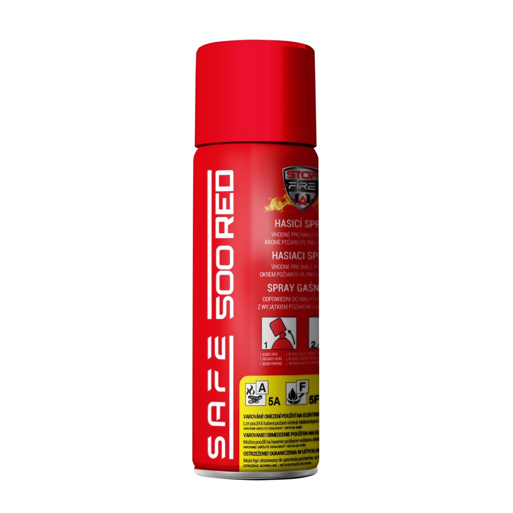 Hasicí sprej SAFE 500 RED 500ml pěnový