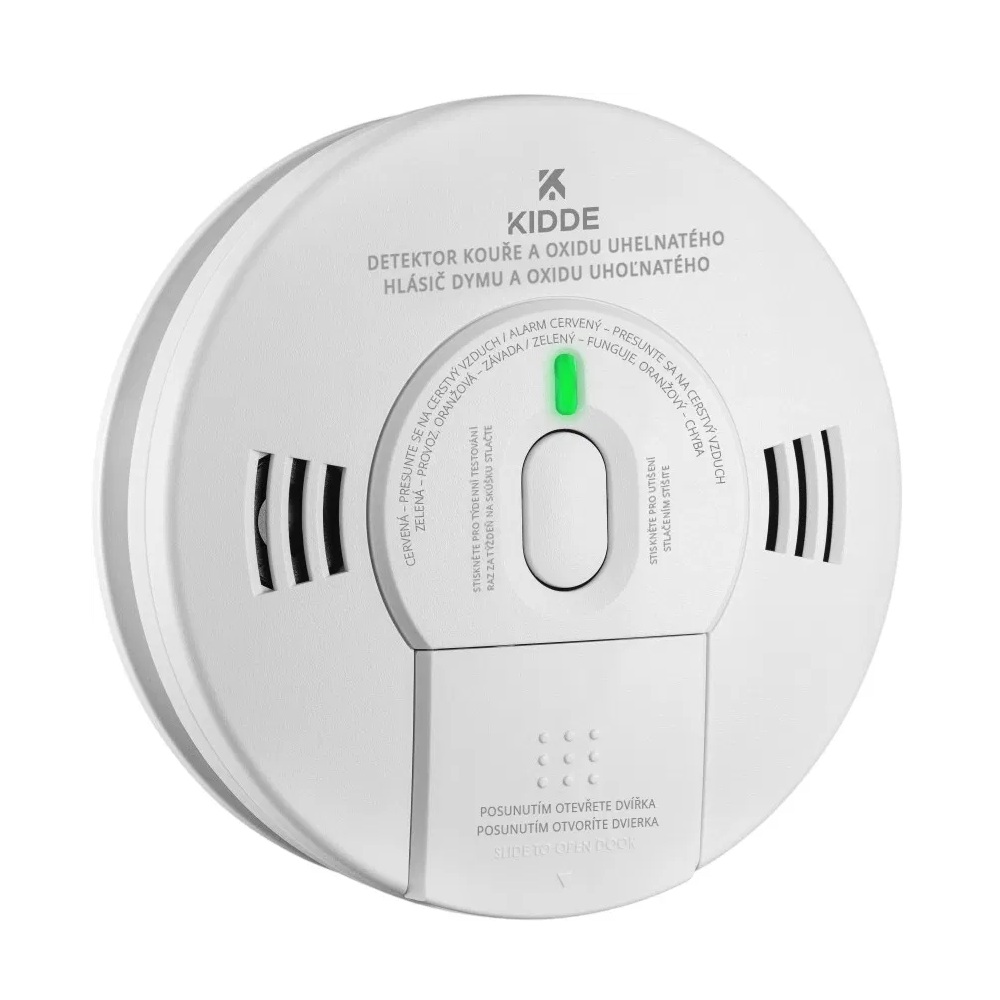 Hlásič plynu CO a hlásič požáru Kidde K10SCO