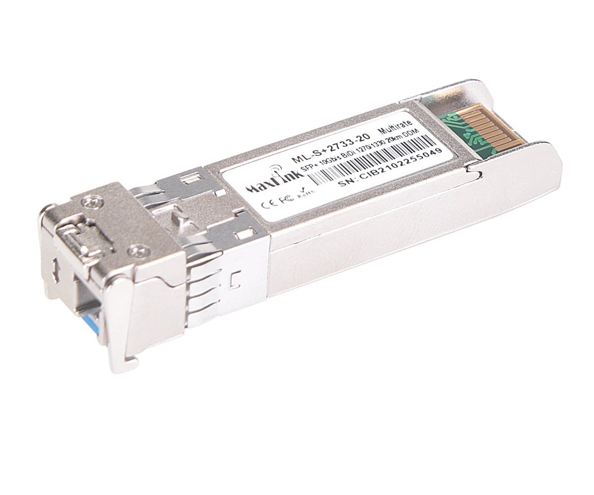 MaxLink 10G SFP+ optický modul, WDM(BiDi), SM, Tx 1270/Rx1330nm, 20km, 1x LC konektor, DDM