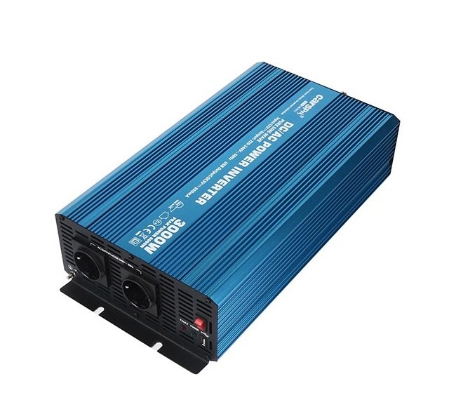 Měnič napětí Carspa P3000U-24 24V/230V+USB 3000W, čistá sinusovka