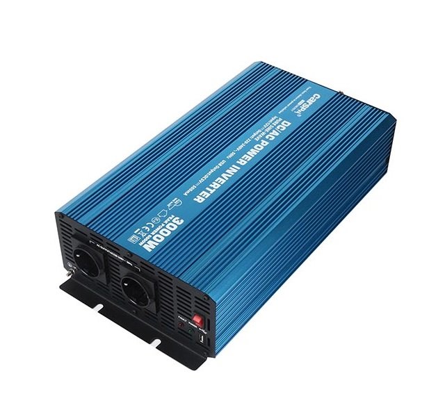 Měnič napětí Carspa P3000U-24 / POUŽITÉ, 24V/230V+USB 3000W, čistá sinusovka