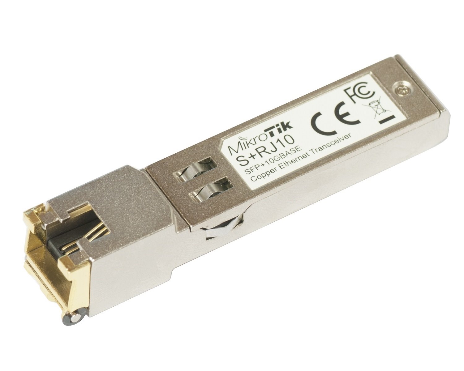 MikroTik S+RJ10, RJ45 SFP+ 10/100/1000M/2.5G/5G/10G Metalický modul