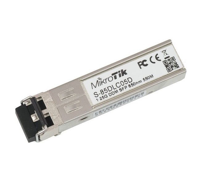 MikroTik SFP optický modul S-85DLC05D, MM, 550m, 1.25G, 850nm