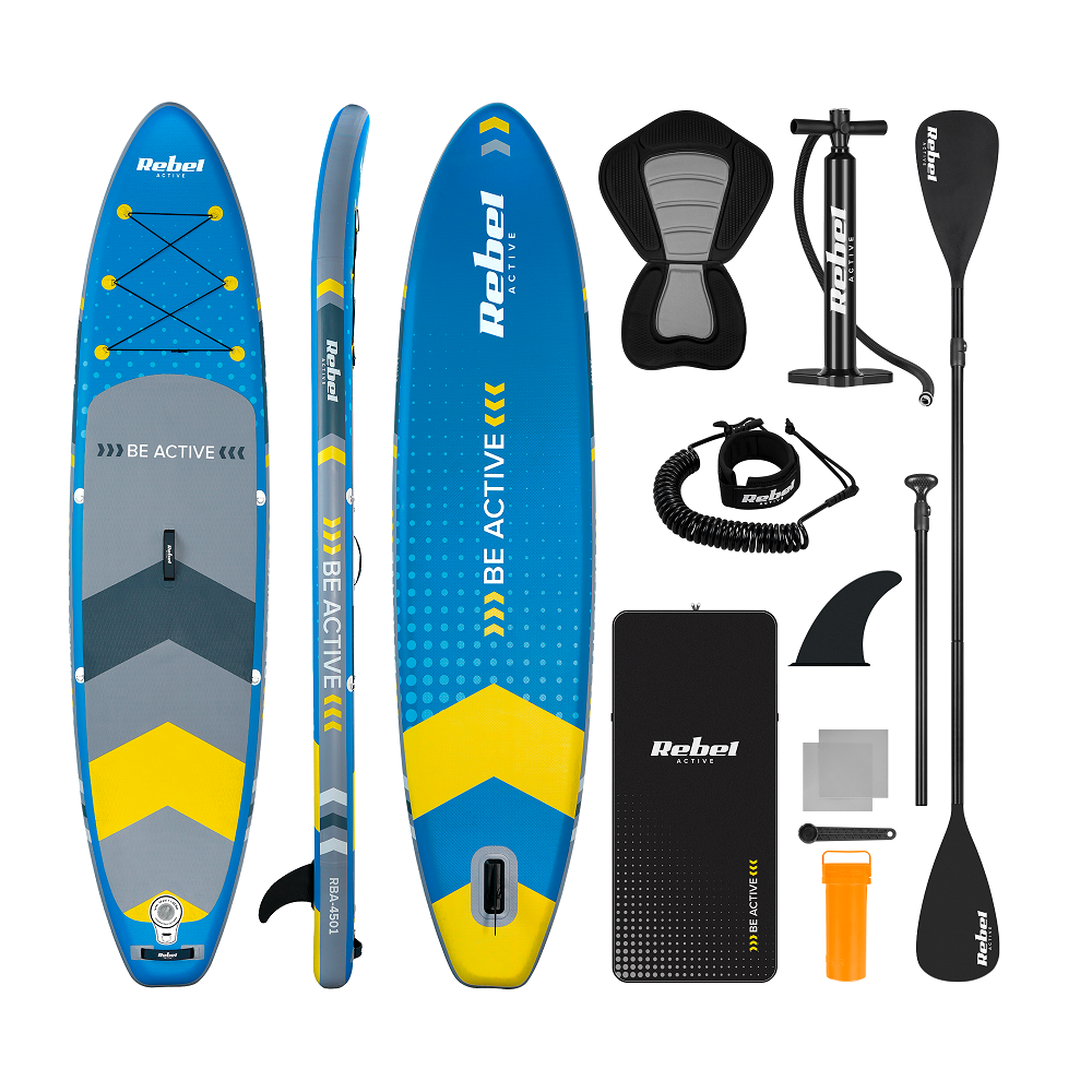 Paddleboard SUP REBEL ACTIVE RBA-4501-BL - Modrý 11'6" 350x81x15cm
