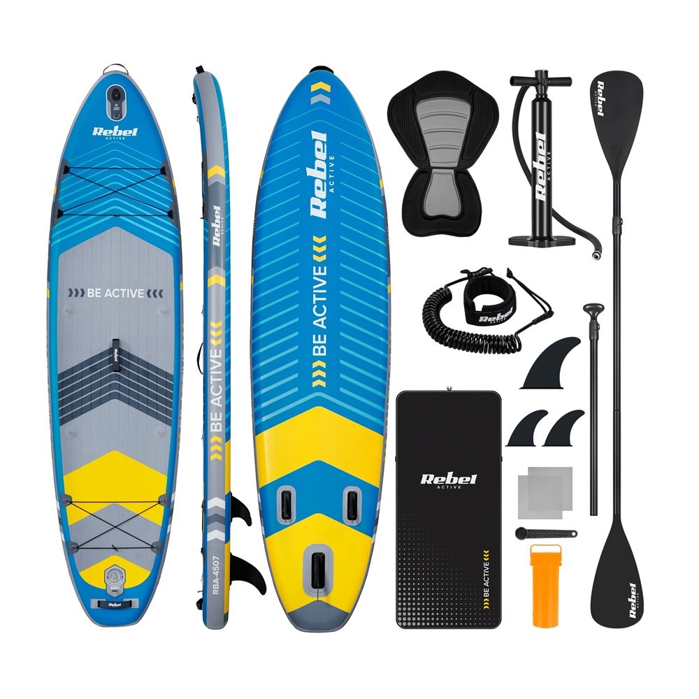 Paddleboard SUP REBEL ACTIVE RBA-4507-BL - Blue 11' 335x84x15 cm