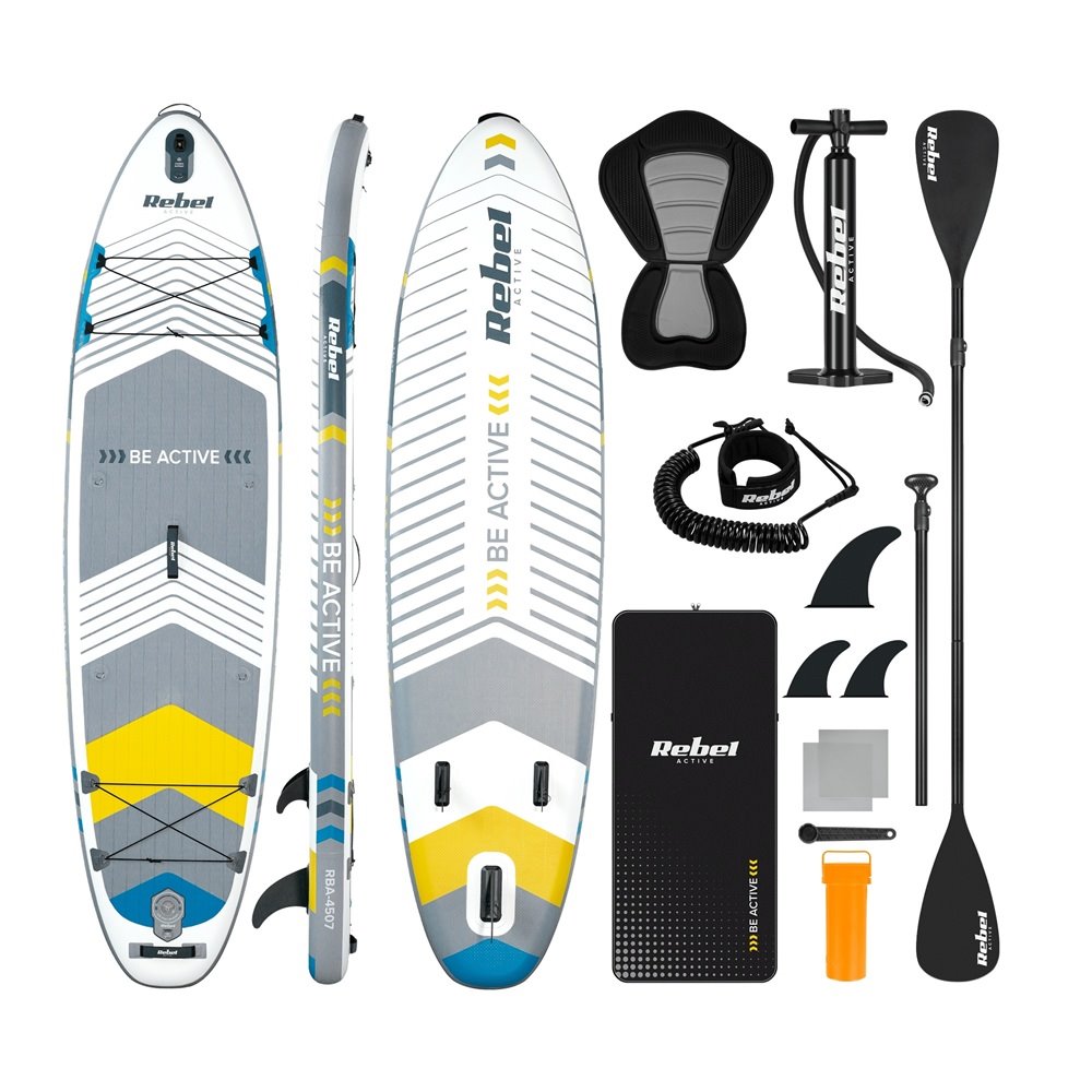Paddleboard SUP REBEL ACTIVE RBA-4507-WH - White 11' 335x84x15 cm