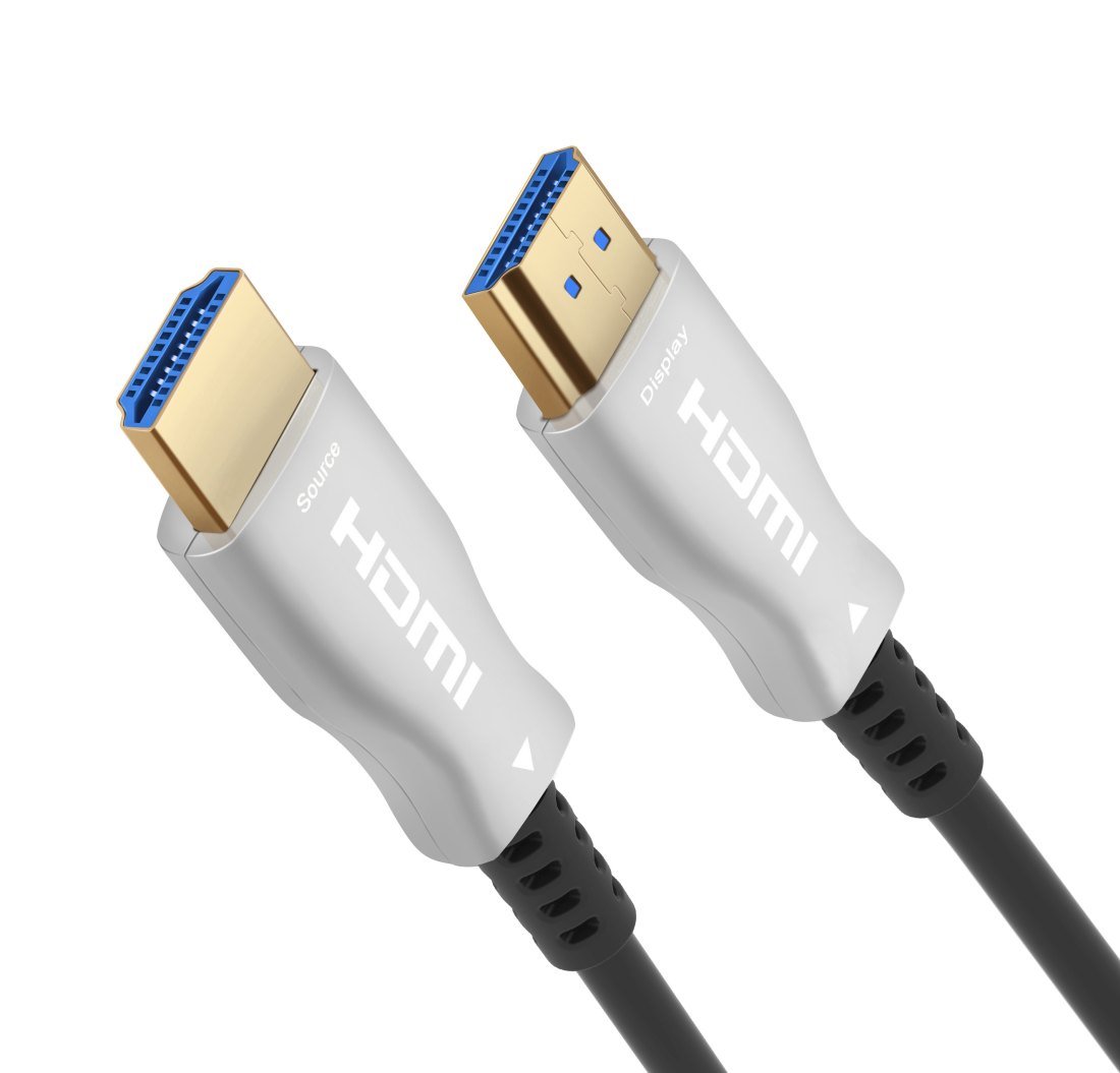 PremiumCord 5m optický fiber High Speed with Ether. 4K@60Hz kabel, M/M, zlacené konektory