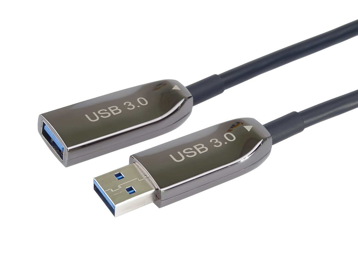 PremiumCord USB 3.0 prodlužovací optický AOC kabel A/Male - A/Female 20m