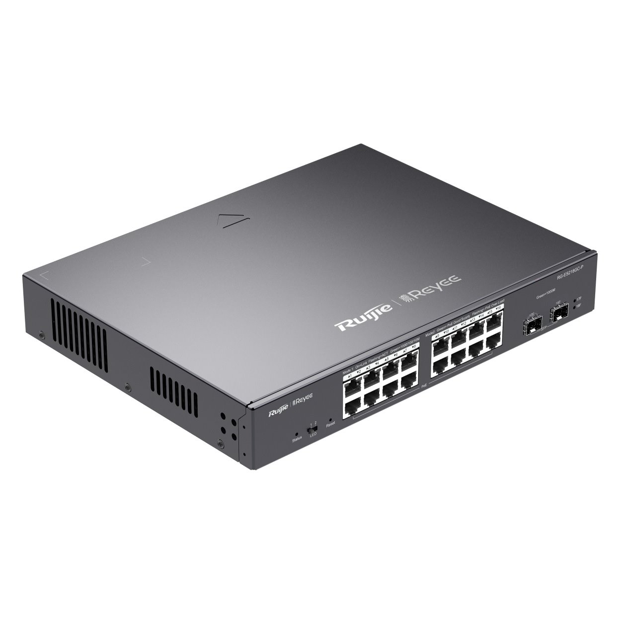 Reyee RG-ES218GC-P Smart mananged PoE switch, 16x PoE, 2x SFP