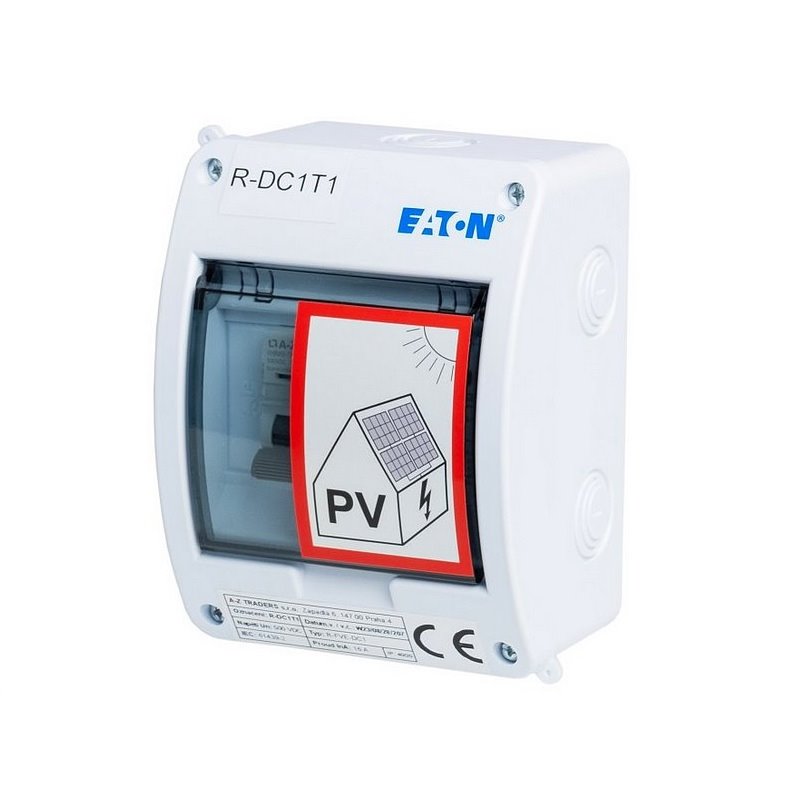 Rozvaděč AZT DC1, T1+T2 (500V DC / 15A) pro 1 string IP40 certifikovaný