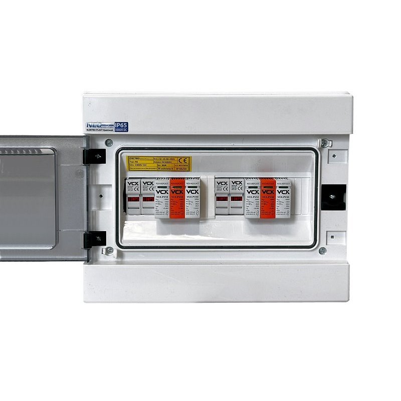 Rozvaděč VCX PROFI V2 T1+T2 DC 1000V pro 2 stringy IP65 certifikovaný