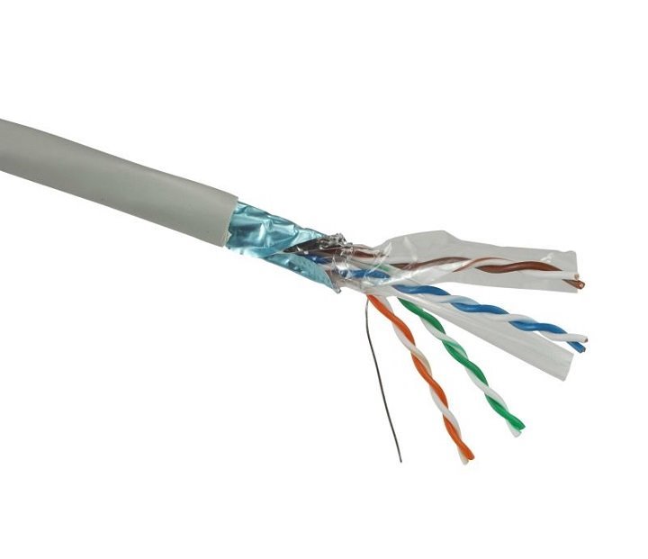 Solarix kabel CAT6 FTP drát 500m cívka PVC, SXKD-6-FTP-PVC