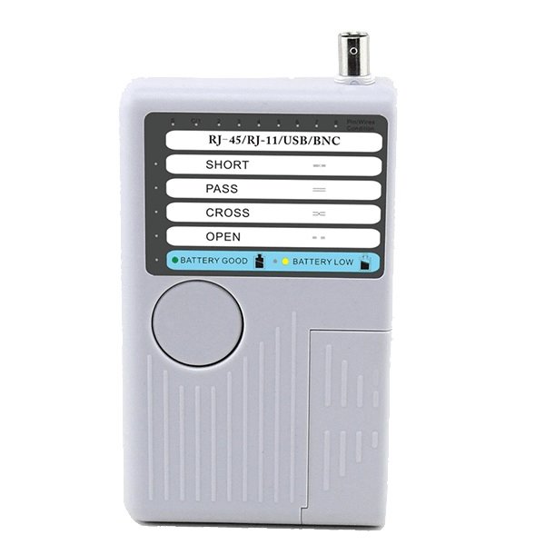 Tester kabelu 4 in 1 (RJ11, RJ45, USB, BNC) pro CAT 5 / 6 a ISDN (NF-3468)