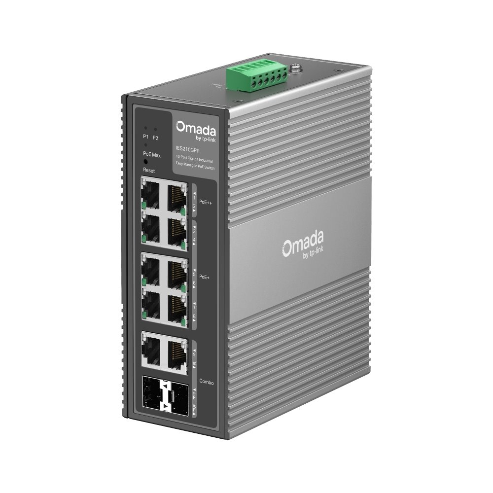 TP-Link IES210GPP - Omada průmyslový PoE switch