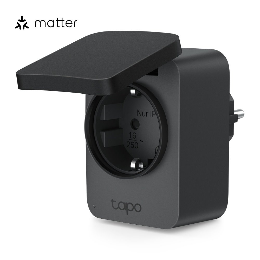 TP-Link Tapo P410M Chytrá venkovní zásuvka s Wi-Fi a monitoringem, IP54