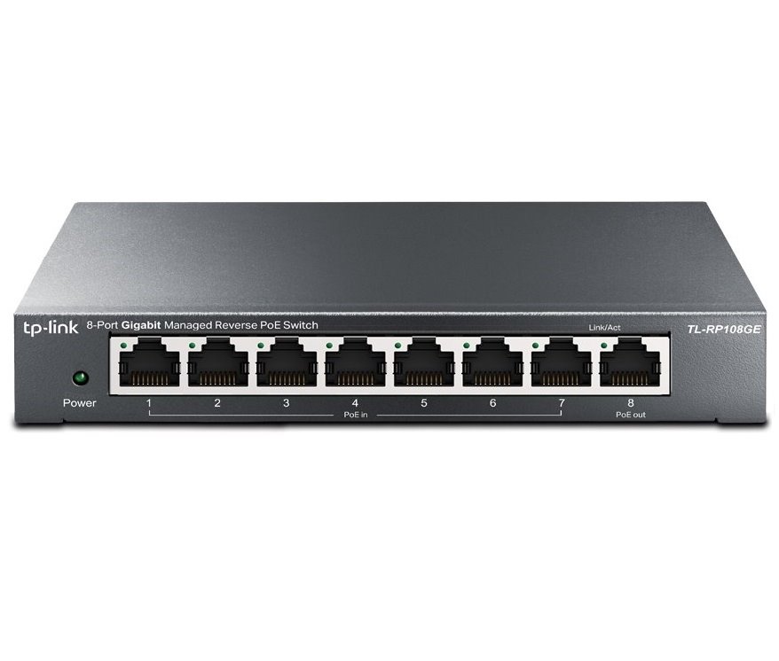 TP-Link TL-RP108GE Reverzní Gigabitový PoE switch, 8 portů