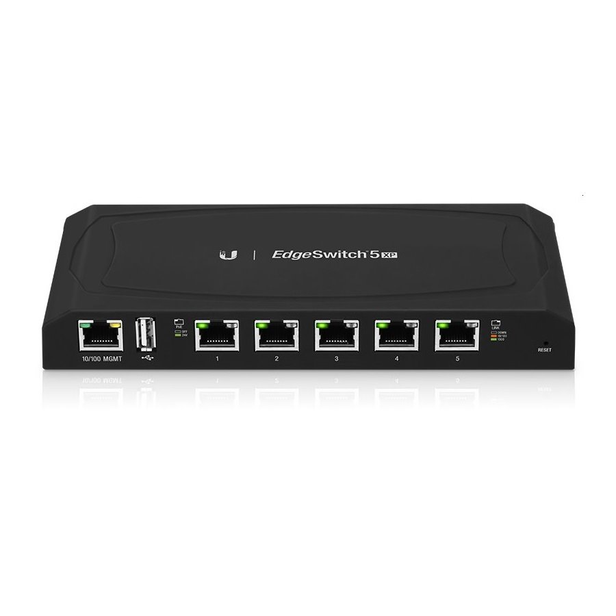 Ubiquiti EdgeSwitch 5XP POE, 5x Gigabit POE portů, 24V (náhrada za TS-5-POE)