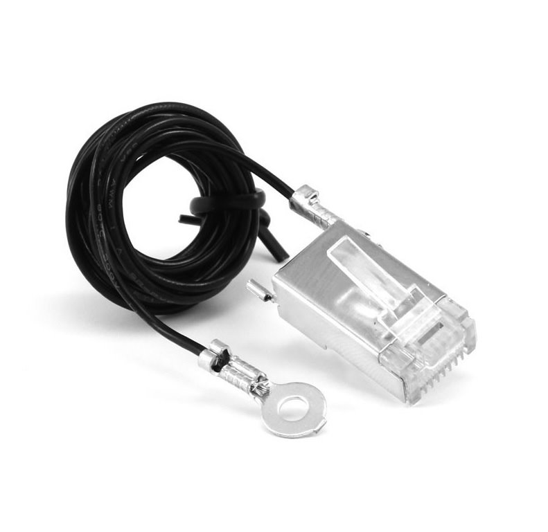 Ubiquiti konektor UISP-Connector-GND, STP RJ45 se zemnícím kabelem, Cat5, 8p8c, drát, pozlacený, AWG24