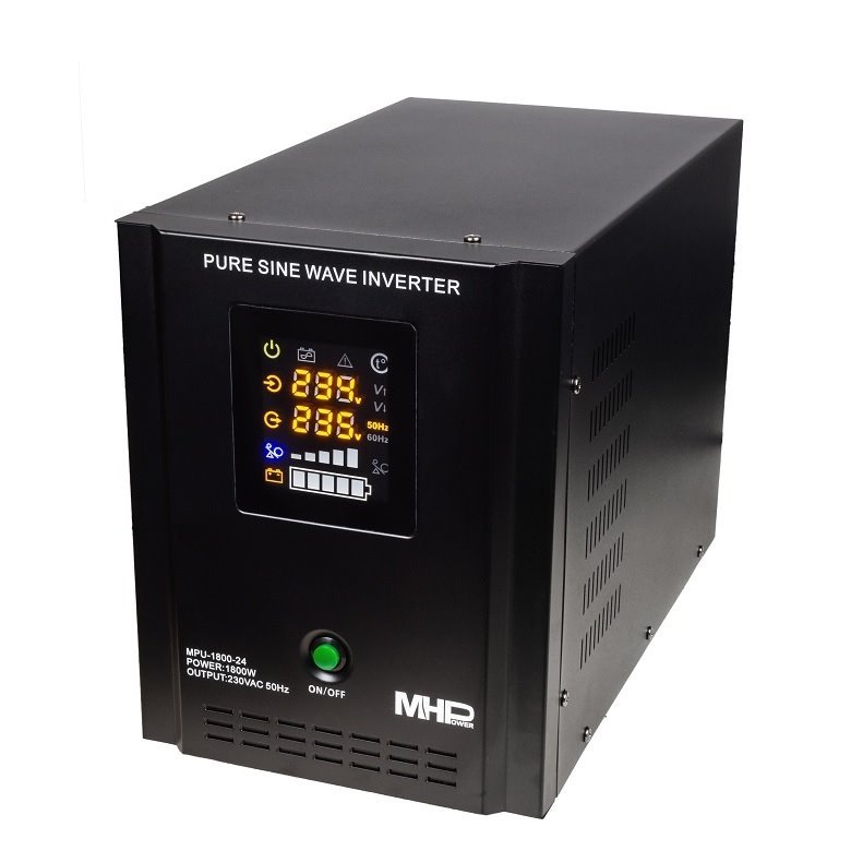 Záložní zdroj MHPower MPU-1800-24, UPS, 1800W, čistý sinus, 24V